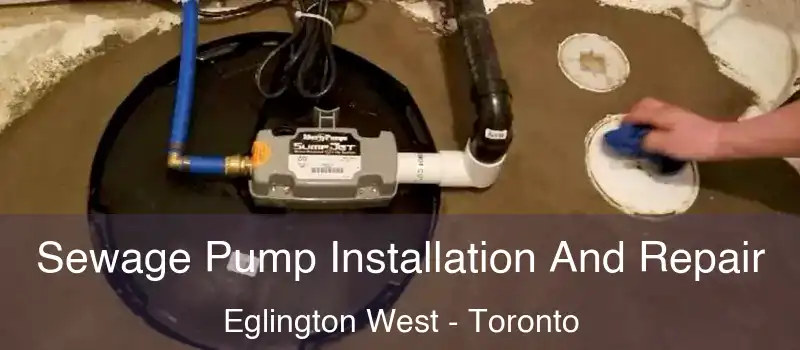 Sewage Pump Installation And Repair Eglington West - Toronto